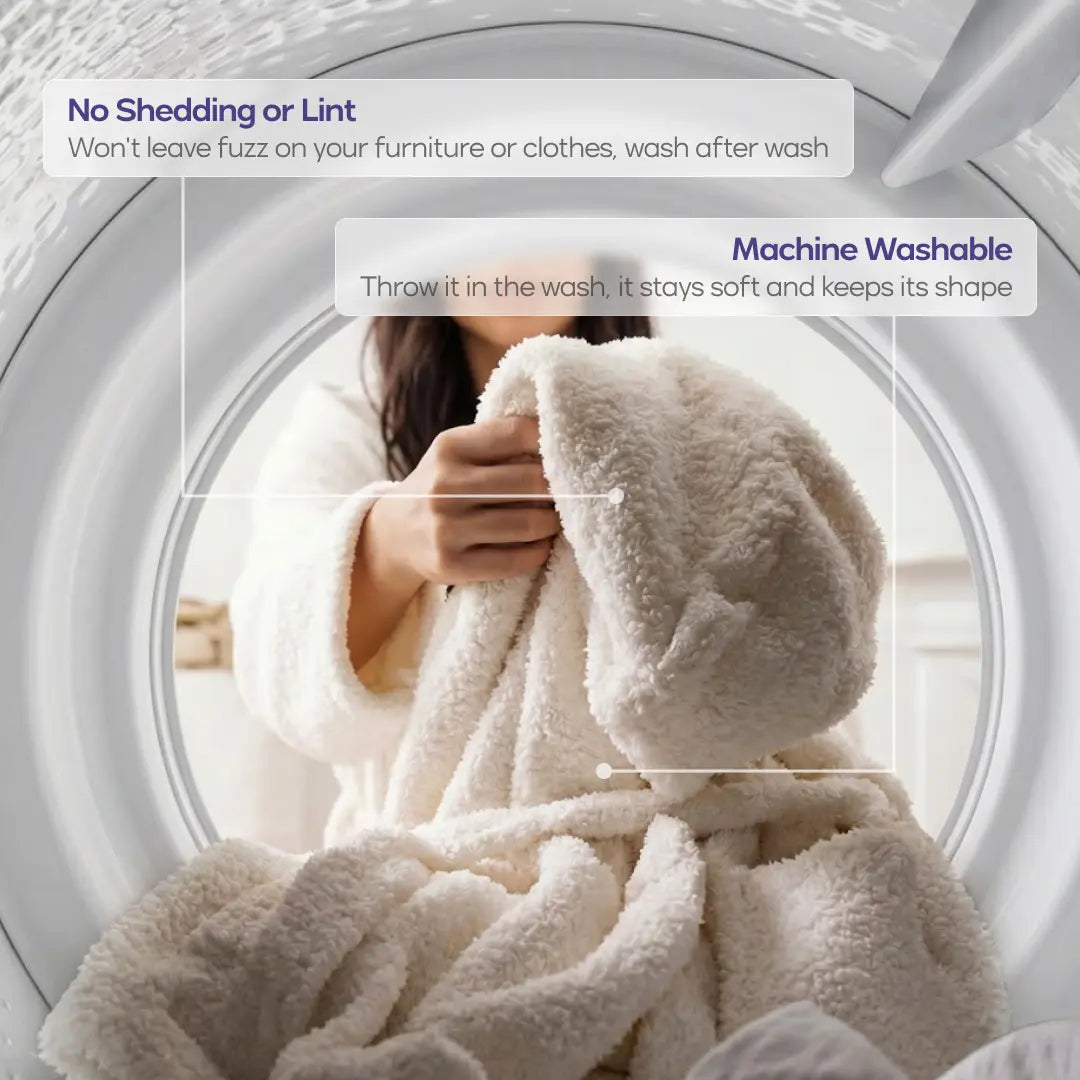 Mellow Sleep | Mellowsoft Hooded Robe – Double Sided Plush Fleece Loungewear, Ultra Soft Cloud like Bathrobe Pajama Gown, Cozy Warm Robe for Home Relaxation, Lounge & Sleepwear