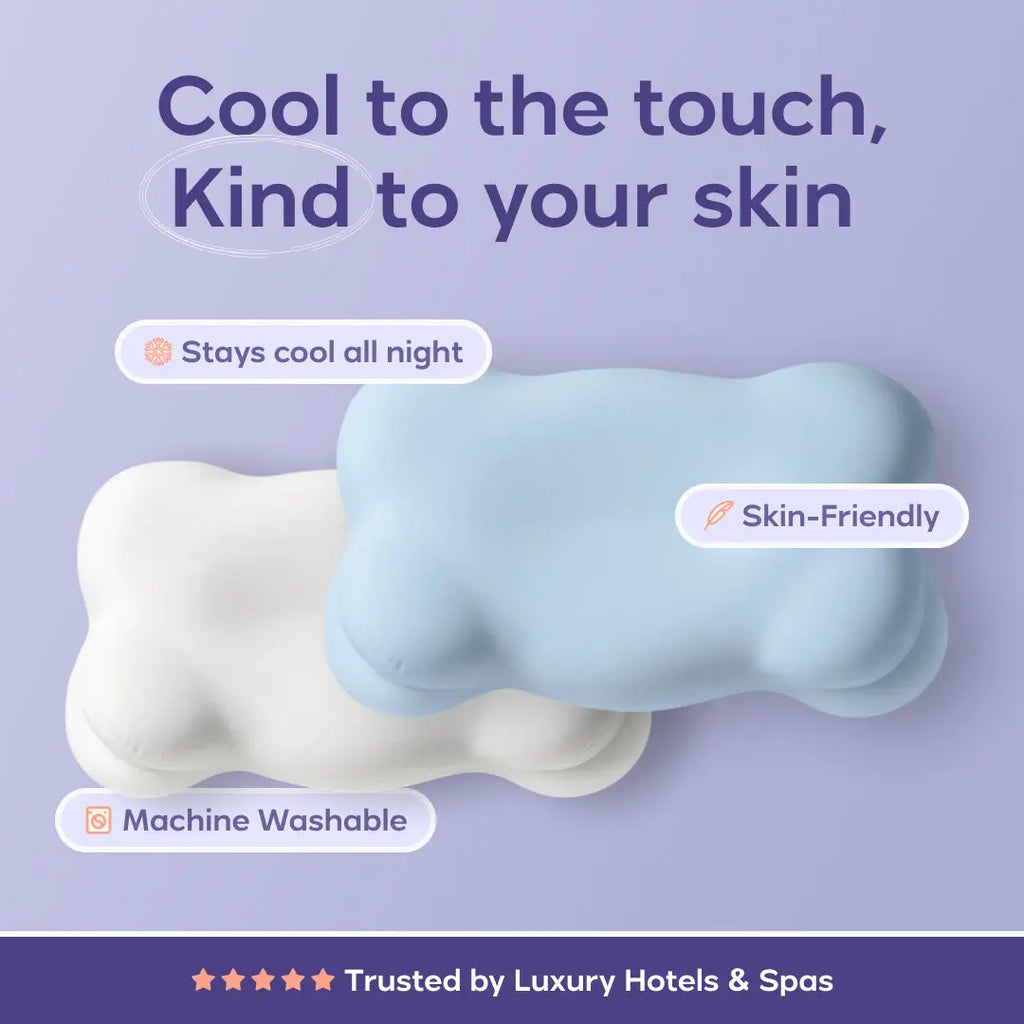 Mellow Sleep | Cloud Cooling Pillowcase - Silky Smooth Wrinkle Free - Stays Cool All Night - Skin Friendly - Machine Washable - Trusted by Luxury Hotels & Spas