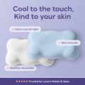 Mellow Sleep | Cloud Cooling Pillowcase - Silky Smooth Wrinkle Free - Stays Cool All Night - Skin Friendly - Machine Washable - Trusted by Luxury Hotels & Spas
