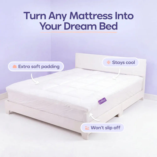 Mellow Sleep | the Cloud Layer, Extra Thick Soft down Alternative Fill Mattress Topper