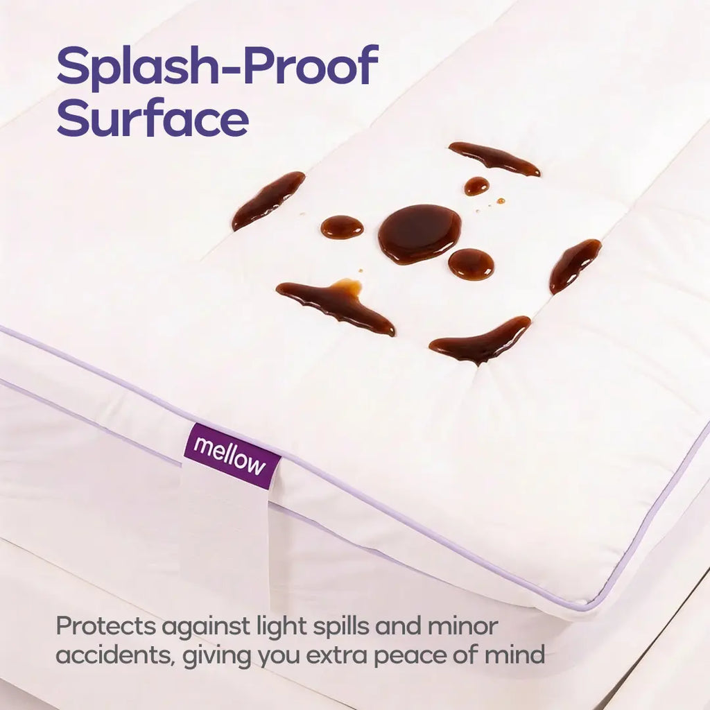 Mellow Sleep | the Cloud Layer, Extra Thick Soft down Alternative Fill Mattress Topper