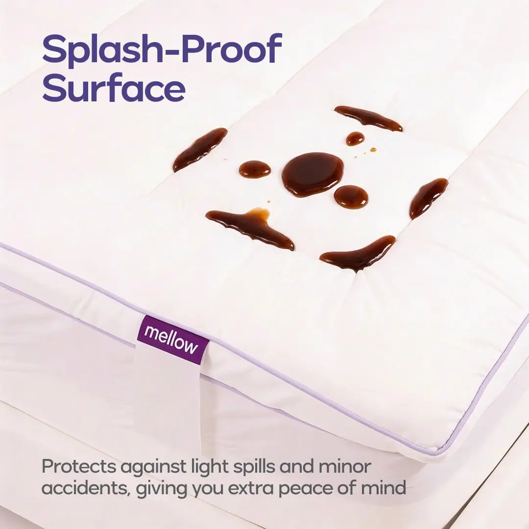 Mellow Sleep | the Cloud Layer, Extra Thick Soft down Alternative Fill Mattress Topper
