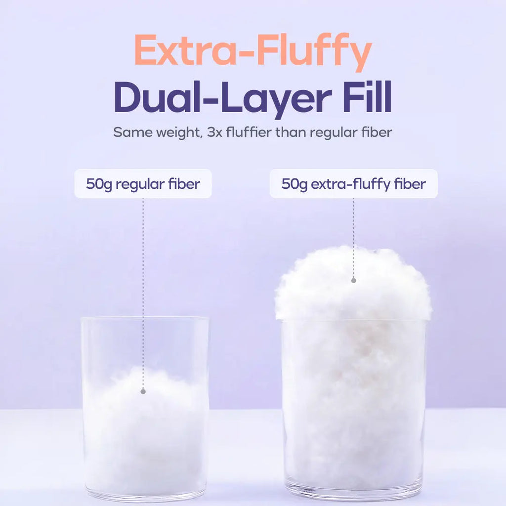 Mellow Sleep | Mellow Puff Pillow Soft Quilted Puff-Grid Design Pillow