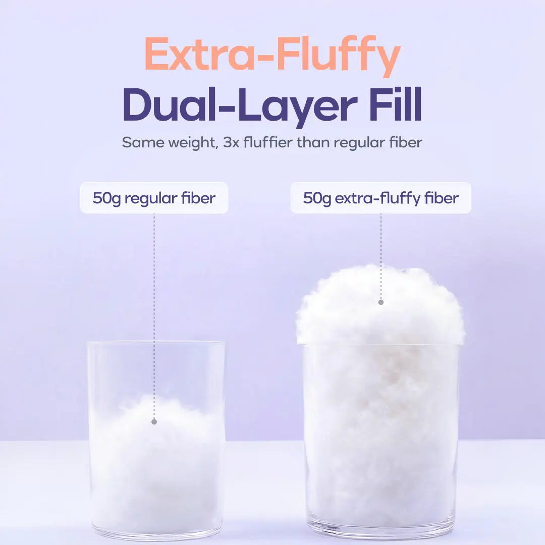 Mellow Sleep | Mellow Puff Pillow Soft Quilted Puff-Grid Design Pillow