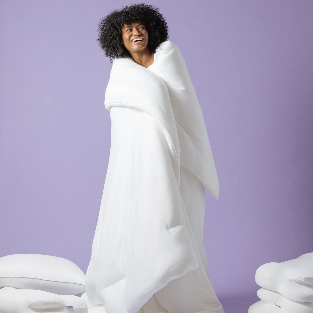 Mellow Sleep | Marshmellow Comforter - Double-Stuffed Ultra-Soft A-Class Fabric Heat-Adaptive Vegan Fill OEKO-TEX Certified Machine Washable