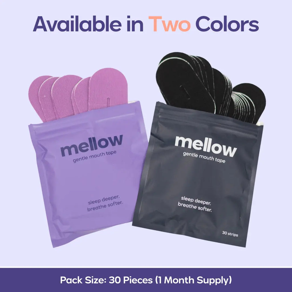 Mellow Sleep | Mouth Tape for Sleep Gentle Hypoallergenic Sleep Tape for Nasal Breathing Snoring Relief Comfortable Night Sleep Aid