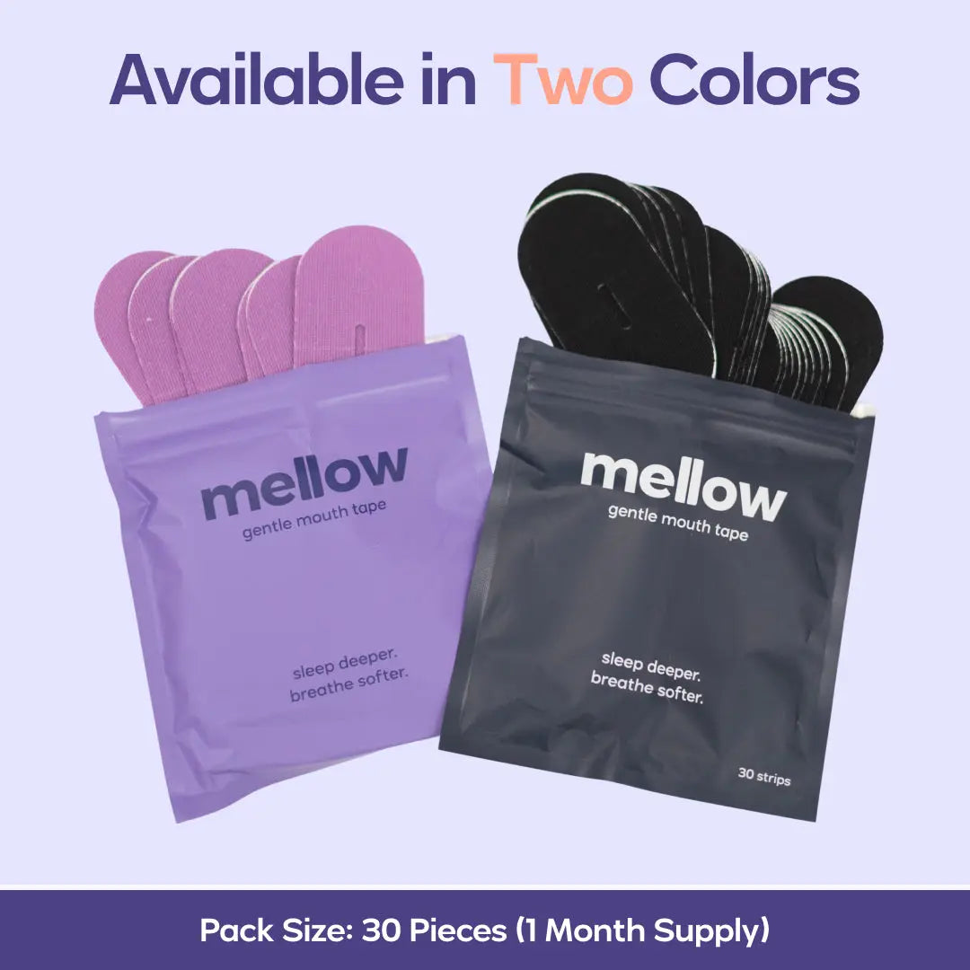 Mellow Sleep | Mouth Tape for Sleep Gentle Hypoallergenic Sleep Tape for Nasal Breathing Snoring Relief Comfortable Night Sleep Aid