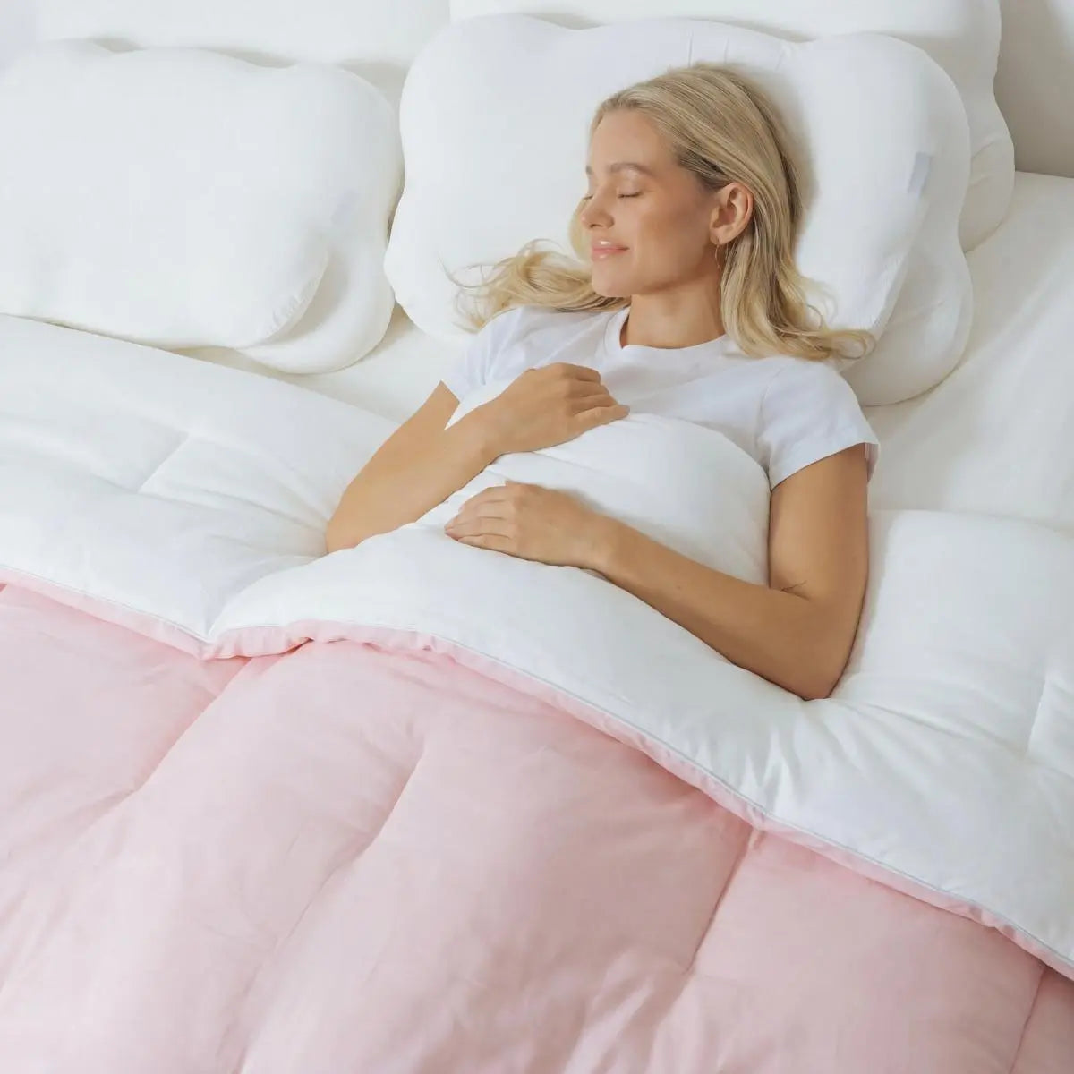 Mellow Sleep | Marshmellow Comforter - Double-Stuffed Ultra-Soft A-Class Fabric Heat-Adaptive Vegan Fill OEKO-TEX Certified Machine Washable