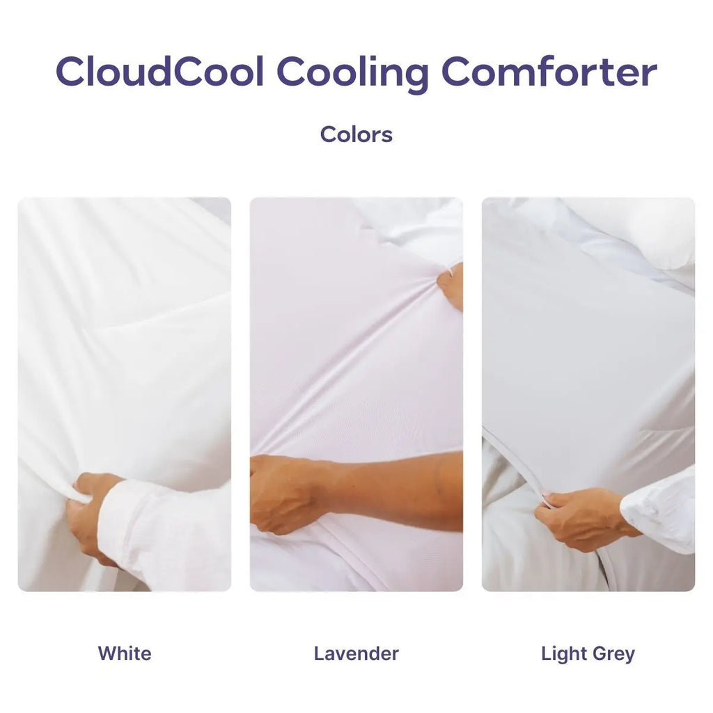 Mellow Sleep | Cloudcool Cooling Blanket - Lightweight Breathable with Dual-Sided Silk Smooth & Cloud Soft Knit for Instant Cool Relief