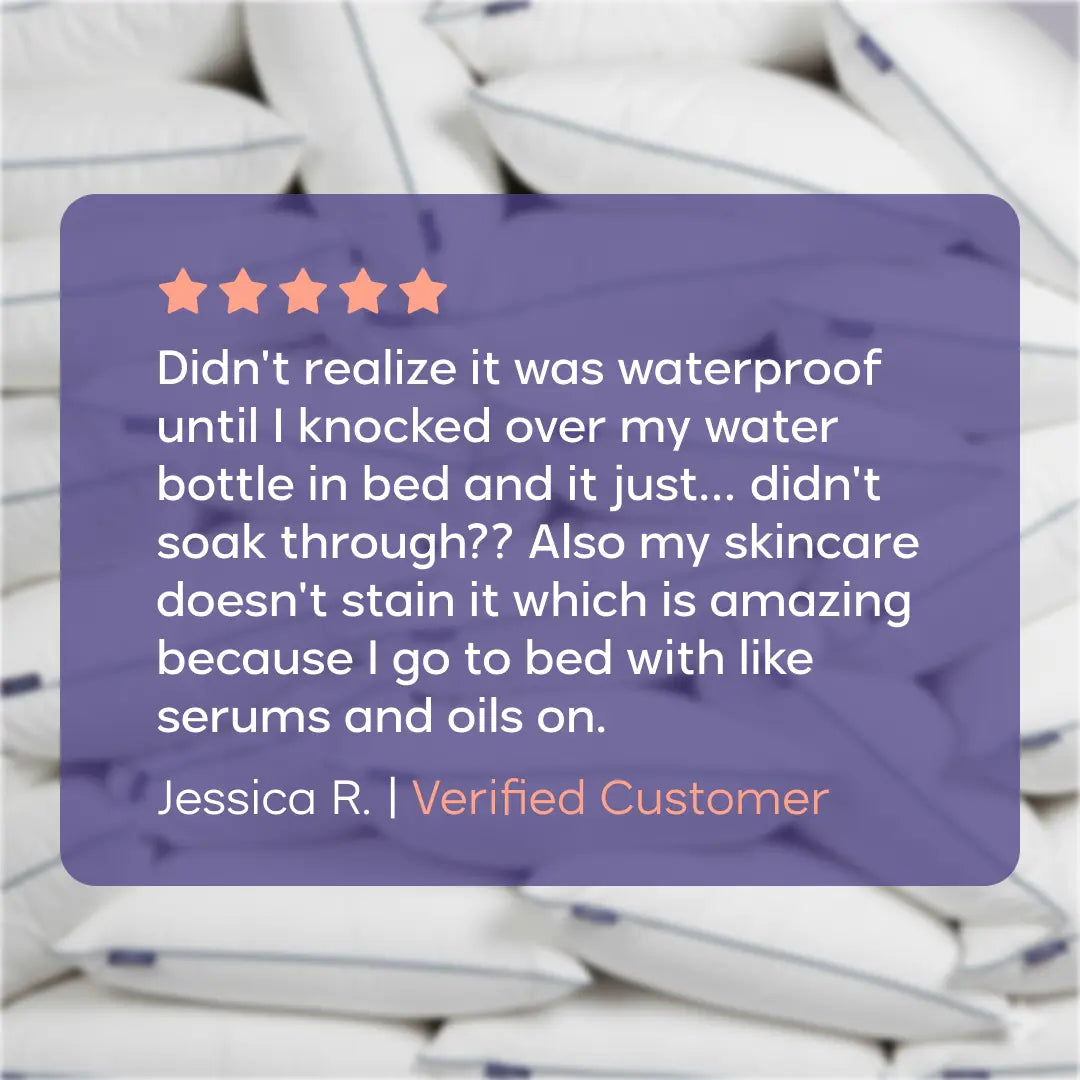 Mellow Sleep | Hotel Pillow Waterproof & Stain-Resistant Cloud-Soft Hypoallergenic Machine Washable Best Pillow of 2025