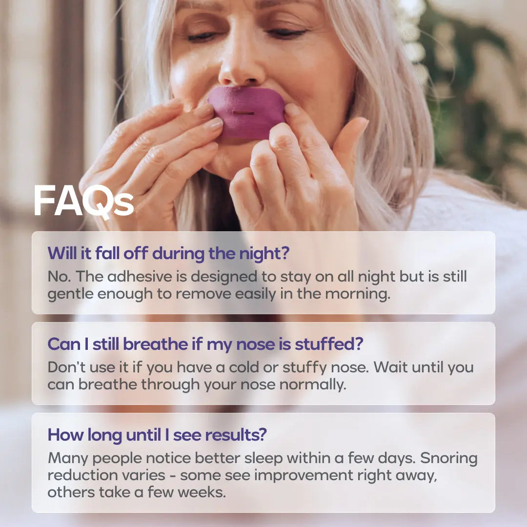 Mellow Sleep | Mouth Tape for Sleep Gentle Hypoallergenic Sleep Tape for Nasal Breathing Snoring Relief Comfortable Night Sleep Aid